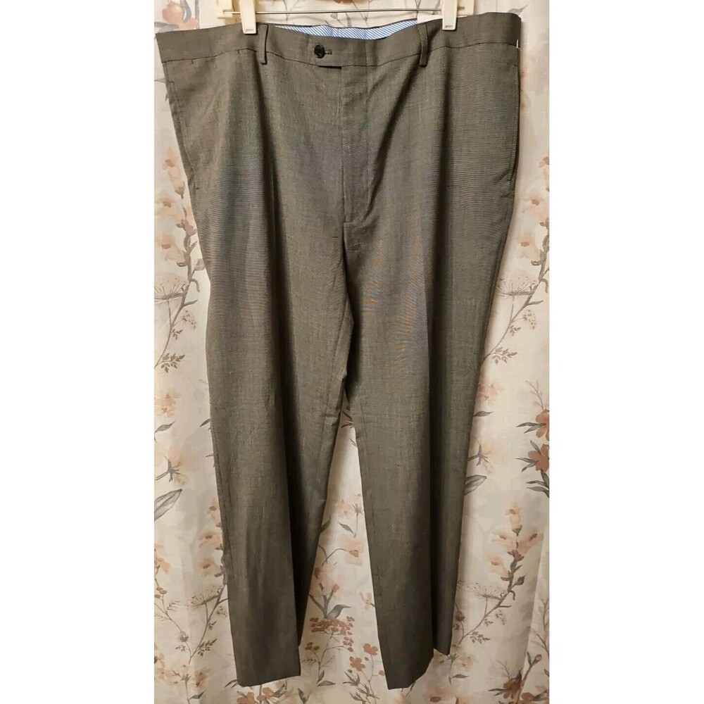 Tommy Hilfiger - Black/White George Flat Front Front Dress Pants Sz 42×32 NWT